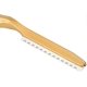 thumbnail image 4 of Navaja de afeitar y peine de corte profesionales con cuchillas de acero inoxidable para salón y uso doméstico (dorado), 4 of 5