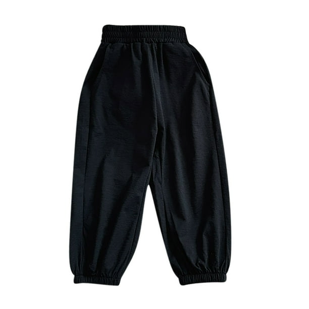 Odeerbi 1-10 Años Niños Niñas Hielo Seda Bloomers Verano Pantalones Jogger Color Sólido Lindo Ocio Pantalones Linterna Pantalones Haren