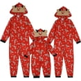 thumbnail image 4 of Asisol Christmas Matching Pajamas Set for Family Onesie Christmas Sleepwear Zipper Jumpsuit Xmas Pjs, 4 of 6