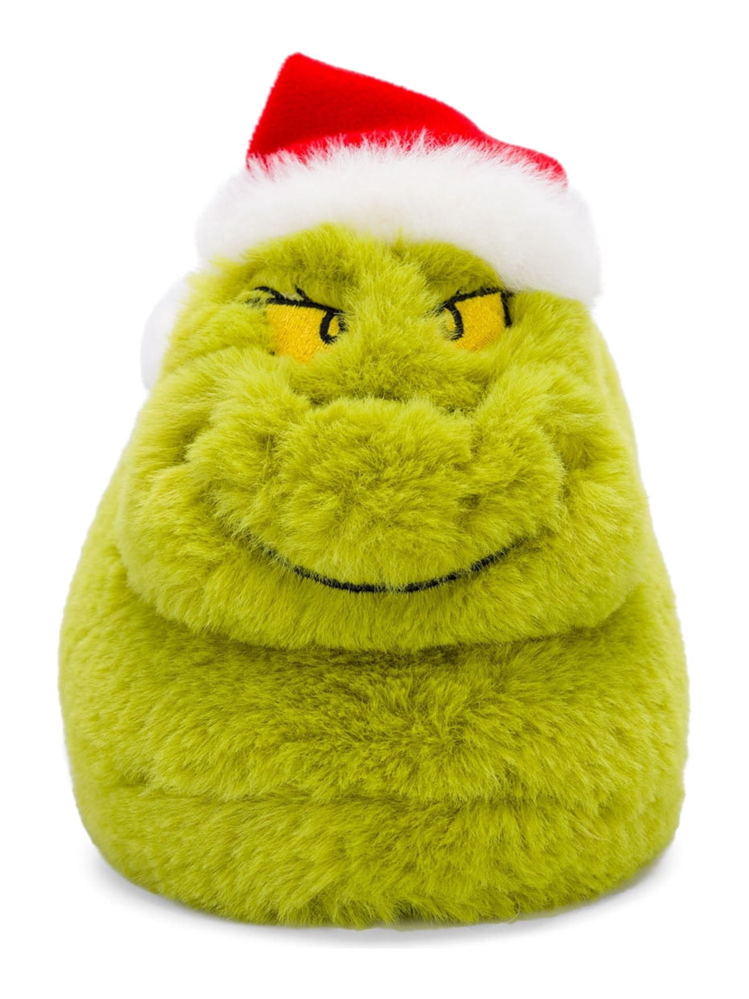 Dr. Seuss Grinch Little & Big Boys 3D Face Plush Clog Slippers