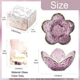 thumbnail image 4 of Bandeja para joyas Binoster de vidrio morado en forma de flor 9 x 9 x 4 cm, 4 of 9