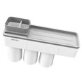 thumbnail image 2 of Taza de adsorción Cepillo de dientes Soporte para pasta de dientes Baño familiar Baño sin perforaciones Soporte para cepillo de dientes para teléfono, gris, 3 tazas seitruly HA2692-04B, 2 of 6