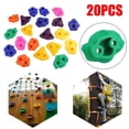 thumbnail image 1 of Rock Wall Stone Climbing Stone 20Pcs Multi Colour Textured Climbing Rocks Wall Stones Kids Assorted Kit, 1 of 8