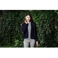 thumbnail image 4 of SAOL Irish Soft Merino Wool Cardigan Wrap for Women, Large in Navy Blue, 4 of 6