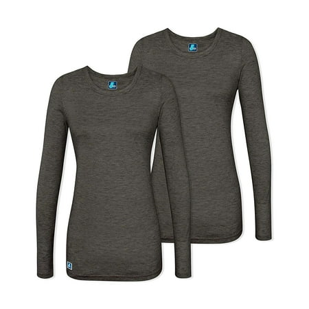 

Adar Underscrubs for Women 2 Pack - Long Sleeve Underscrub Comfort Tee