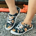 thumbnail image 2 of YLYL Halloween Sneakers for Women 2025 Fashion Pumpkin Skeleton Canvas Low Top Lace up Casual Walking Shoes, 2 of 8