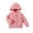 Pink, variant on Utlike Girls Jacket Toddler Winter Coat Hooded Jacket Thicken Windproof Warm outerwear Regular Fit Top Activewear Size 9 Months-12 Months