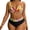 Yellow01, variant on Women's Plus Size 2 Piece Bikini Sets Floral Print Bandeau/Spaghetti Strap Top with Side Tie Bottom Modest Swimwear