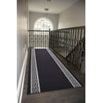 thumbnail image 3 of Custom Size Bordered Greek Key Meander Black Roll Runner Rug Customize Choice of Your&nbsp;Length by feet&nbsp;Slip Skid Resistant Latex Back Cut to Size Rug Runner, 3 of 9