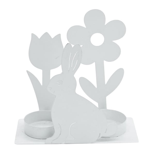 Candelabro de animales de Pascua, portavelas de metal para decoración del hogar, elegante candelabro , para fiesta de cumpleaños y boda Conejo