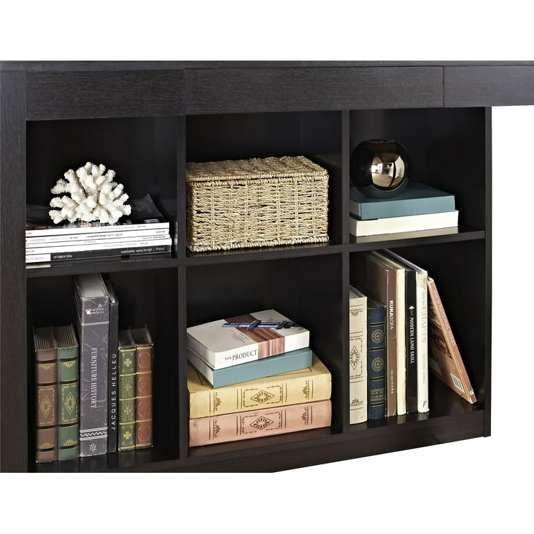 Ameriwood Home Parsons Computer Desk with Cubbies Black Walmart