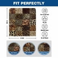 thumbnail image 6 of Vintage Leopard Print Dining Chair Back Cover Only, Animal Print Patchwork Style Art Painting Set of 6 Chair Back Covers, Removable Washable for Dining Room, Banquet & Holiday Decoration, 6 of 9