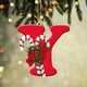 thumbnail image 2 of Personalized Acrylic Christmas Tree Ornaments Alphabet Letter Decorations with Santa Hat Design for Party Xmas Decoration Pendant Hanging Decor, 2 of 3