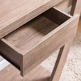 thumbnail image 7 of 24/7 Shop At Home Rift Modern Wood 1-Drawer Console Table in Light Oak, 7 of 7