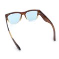 thumbnail image 7 of Retro Gentlemanly Vintage Style Horn Rim Hipster Plastic Sunglasses Brown Clear - Blue, 7 of 7