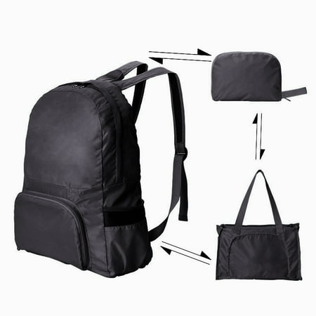 

Alueeu Folding Backpack Ultralight Backpack Men And Women Lightweight Dual-purpose folding backpack ultra-light backpack men and women light black