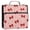 Red Bows and Polka Dots, variant on Water-Resistant 3-Ring Binder Organizer with Multiple Pockets Zipper Binder Bag for Office Red and Blue Stripe Bows