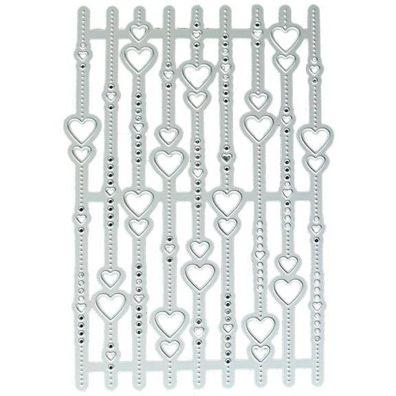 Heart Metal Cutting Dies LOVE Heart Cutting Dies for DIY Scrapbooking Metal Embossing Stencil for Album Paper Card Art Craft