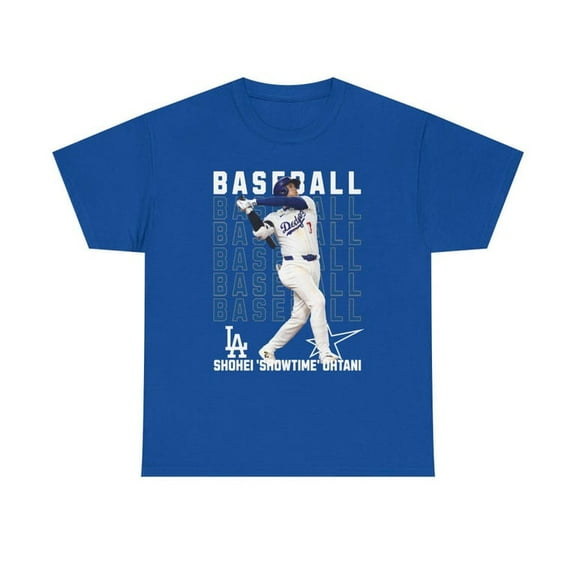 Ohtani Show time Baseball T-Shirt, Comfortable Cotton Tee for Sports Fans, Perfect for Game Day, Gifts for Baseball Enthusiasts,