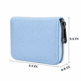 thumbnail image 6 of LQCrafK Leather Credit Card Holder Wallet RFID Blocking Secure Card Case Zipper, 6 of 6
