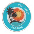 thumbnail image 2 of Key West, Florida Sunset Scene Embroidered Premium Patch DIY Iron-on or Sew-on Decorative Badge Emblem Vacation Souvenir Travel Gear Clothes Appliques, 2 of 4