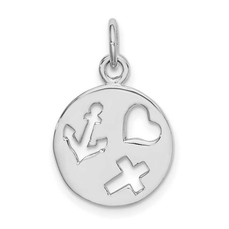 Sterling Silver Small Cross Charm  Sterling Silver Charms, Charm Bracelets  & Beads at Charm Factory