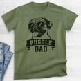 thumbnail image 2 of Puggle Dad T-shirt, Unisex Men's Shirt, Puggle Owner, Best Dog Dad Gift, Heather Military Green, XX-Large, 2 of 6