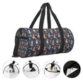 thumbnail image 5 of Horeoi Garden Gnomes Print Foldable Travel Duffle Bag with Removable Strap - Water-Resistant Gym Vacation Luggage Multi-Pocket Design, 5 of 8