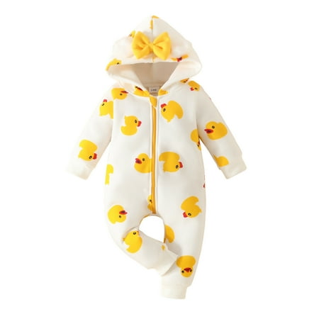 

Boys Girls Long Sleeve Heart Cartoon Prints Hooded Romper Warm Jumpsuit Birthday Baby Girl Dresses 100 Days Baby Short Sleeve Toddler Girl Pajamas Baby Cotton Pajamas Baby Girls And Boys Long Sleeve
