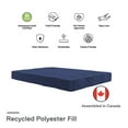 thumbnail image 1 of DHP Kali 8" Thermobonded High Density Polyester Fill Futon Mattress, Full Size, 1 of 6