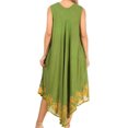 thumbnail image 2 of Sakkas Sundari Caftan Tank Dress / Cover Up - Avocado - One Size, 2 of 6