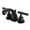 Matte Black, variant on Kingston Brass Manhattan Two Handle 4" to 8" Mini Widespread Lavatory Faucet with Brass Pop-up