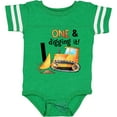 thumbnail image 3 of Inktastic One and Digging It Bulldozer 1st Birthday Boys or Girls Baby Bodysuit, 3 of 5