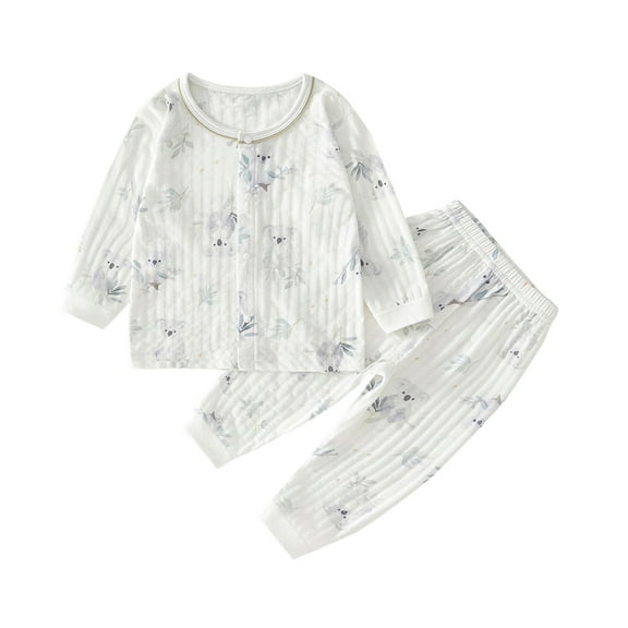 Busydd Baby Pajamas Clothes Summer Casual Short Sleeve Cute Tshirts and Pants Nightgown Sets Newborn Infant Comfy Cotton Sleepwear Outfit for Toddler Boys and Girls Age 0-3 Years