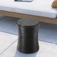 thumbnail image 7 of VENTOPYR  Outdoor Round MgO Lightweight Concrete Black Side Table for Garden and Park, 7 of 7