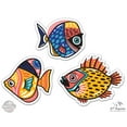 thumbnail image 1 of Tropical Fish Beautiful Colorful Set of 3 - 4" each Vinyl Stickers - For Car Laptop I-Pad - Waterproof Decals, 1 of 1
