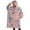 Pink Cartoon Dinosaurs-3, variant on Oversized Wearable Blanket Hoodie,Pink Cartoon Dinosaurs Christmas Pattern Sherpa Blanket Hoodie with Super Pockets,Super Warm Fuzzy Pullover for Women & Men