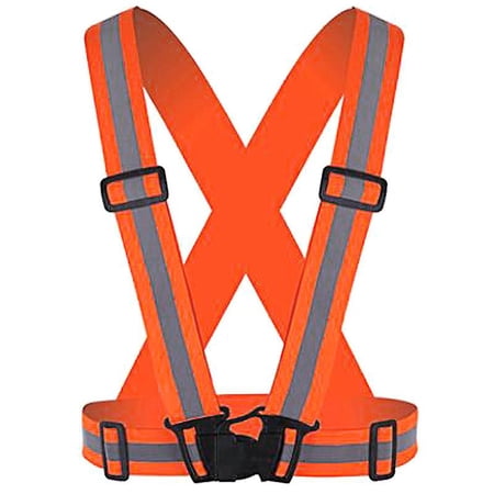 Hi Vis Safety High Visibility Vest Gear Adjustable Reflective Belt ...