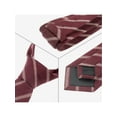 thumbnail image 3 of INSPIRE CHIC Men's Stripe Ties Neck Cotton Blend Self-tied Skinny Neckties for Wedding Deep Red One Size, 3 of 4