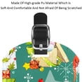 thumbnail image 4 of Square 2Pack PU Leather Cute Snowman Cruise Luggage Tag with Privacy Cover and Name ID Tag for Travel Handbags Backpacks Luggage Tags, 4 of 6