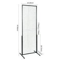 BENTISM 2' x 5.6' Grid Wall Panels Tower, 2 Packs Wire Gridwall Display