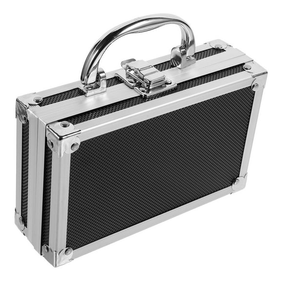 HEALEEP 1Set Portable Tool Box Black with Fiberboard for Small Items and Tools Storage