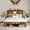 Stone Gray2, variant on HMYG QUEEN size bed,metal bed frame with charging station,no need for box spring,(white),no noise,easy to assemble