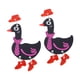 thumbnail image 1 of Pendientes colgantes de animales, pendientes colgantes, joyería colorida de animales, tacones altos de pollo, pendientes extraños divertidos, lindos Negro Yinane Pendientes colgantes, 1 of 8