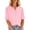 Pink, variant on Tunic Womens Tops Summer Button up Elbow Length Yellow T Shirts Henley Loose Summer Blouses for Women Dressy Casual