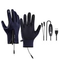 thumbnail image 3 of Blue Gloves Mittens Touchscreen Gloves Women Men USB Heated Windproof/ Winter Ergonomic Fit Gloves Suitable for Outdoor Sports Commuting Construction Running Riding Ski, 3 of 3