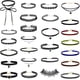 thumbnail image 4 of Juego de 60 collares de gargantilla negros para niñas y mujeres adolescentes oso de fresa Electrónica, 4 of 5