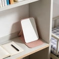 thumbnail image 6 of Leather Vintage Foldable Hand Mirror - Large Portable Makeup Mirror, Folding Cosmetic Mirror for Travel Vanity, Distressed Compact Mirror with Cover, 6 of 7