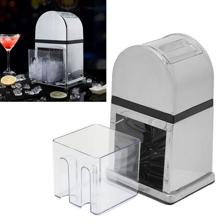 PoppinCool Classic Ice Crusher and DIY Hand-Crank Ice Shaver Breaker and  Portable Snow Cone Machine - Vysta Home
