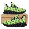 thumbnail image 1 of Zapatos planos transpirables de verano con estampado 3D de trébol y cordones, informales, vulcanizados, para el Día de San Patricio, zapatillas de moda urbana, 1 of 6